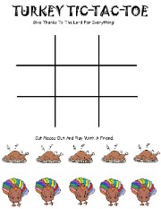 Turkey Tic Tac Toe